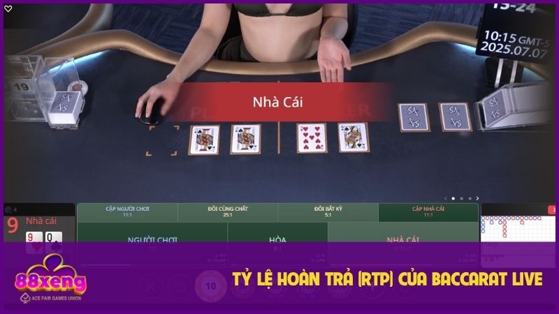 Baccarat có tỷ lệ hoàn trả cực cao