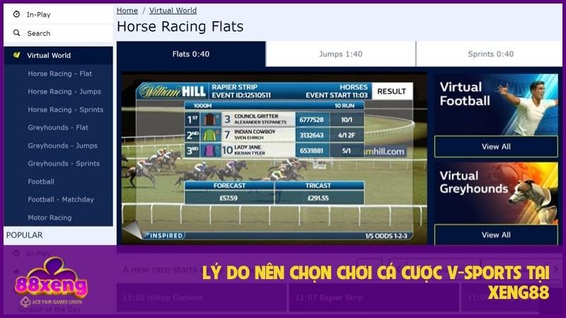 Nhiều ưu điểm khi tham gia chơi V-Sports tại cổng game 