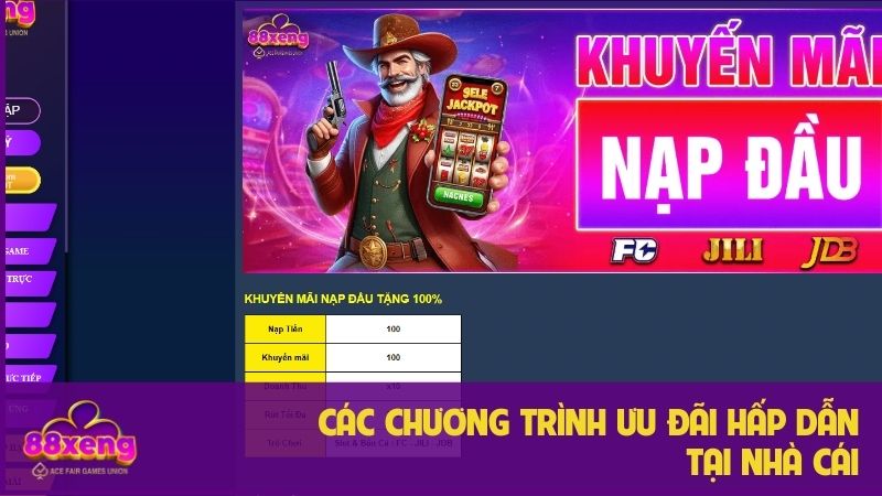 Những ưu đãi đặc biệt có tại sân chơi Xeng88